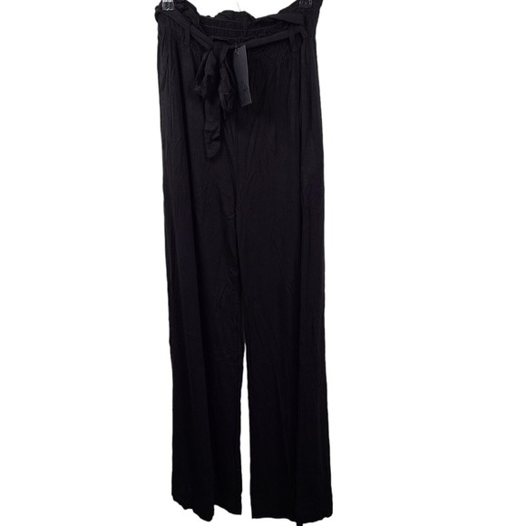Chaser Pants - NWT Chaser Black Wide Leg Pull On Pant Medium